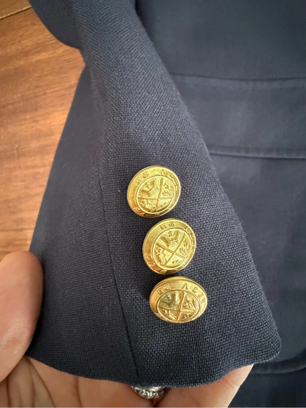 Children's Navy Blazer with Gold Buttons size 13